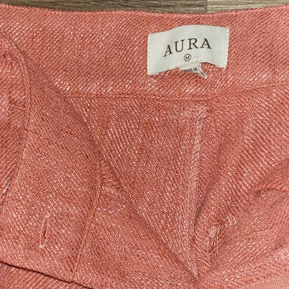 Aura Business Girl Porcelain Rose  Pants SZ M Wide Leg, Career, Preppy